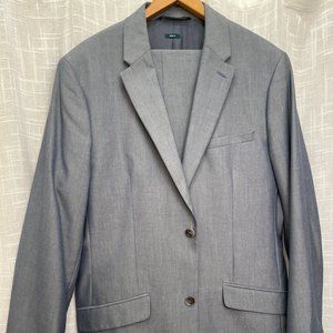 Perry Ellis grey-blue suit